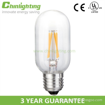 Led glass cover e26 filament bulb replacement traditional light 2w tubular led filament bulb